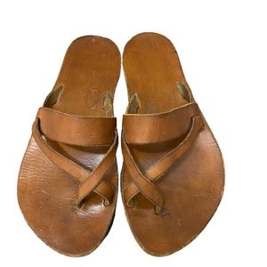Foster Leather Sandals, Size 8 (38), Brown